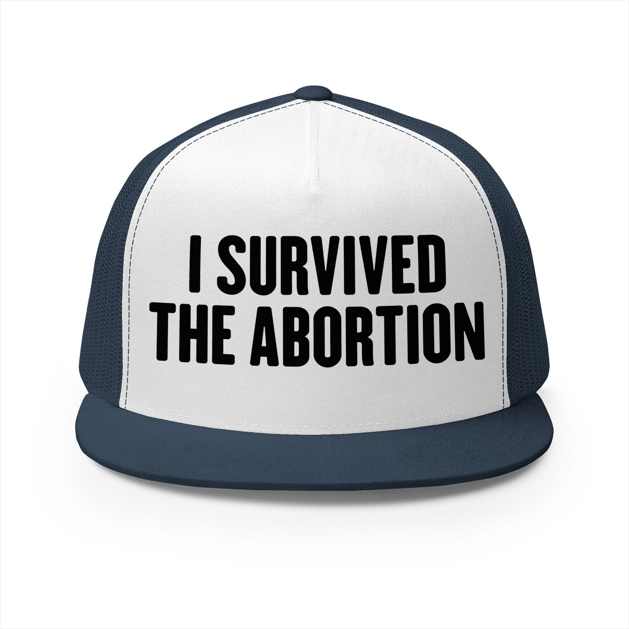 I Survived The Abortion 5 Panel Trucker Cap
