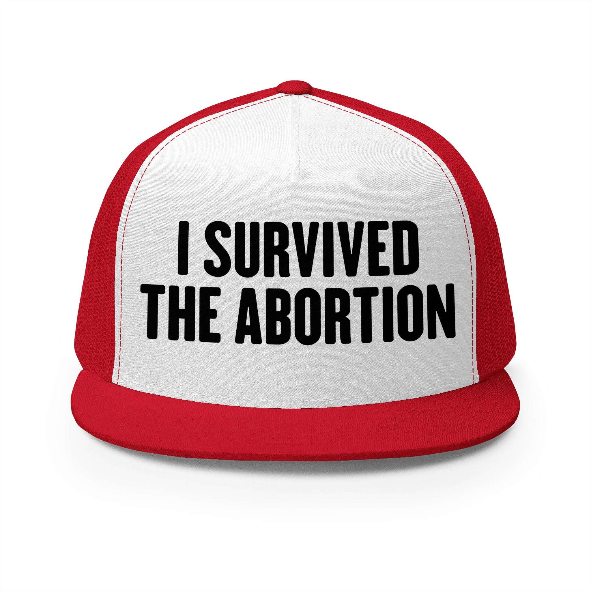 I Survived The Abortion 5 Panel Trucker Cap