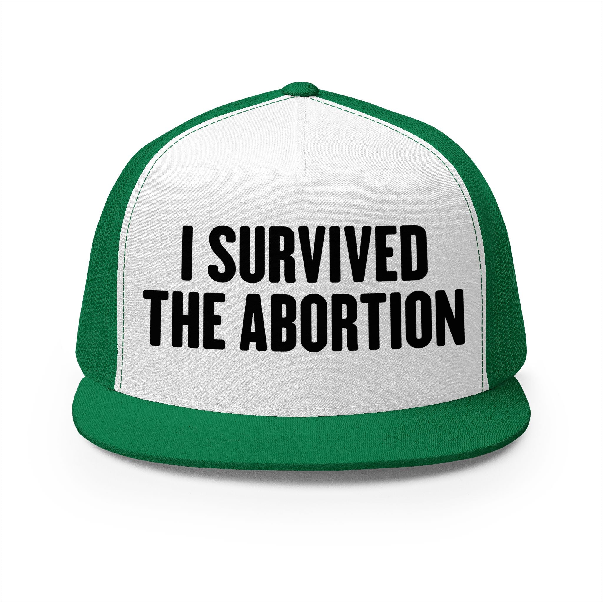 I Survived The Abortion 5 Panel Trucker Cap