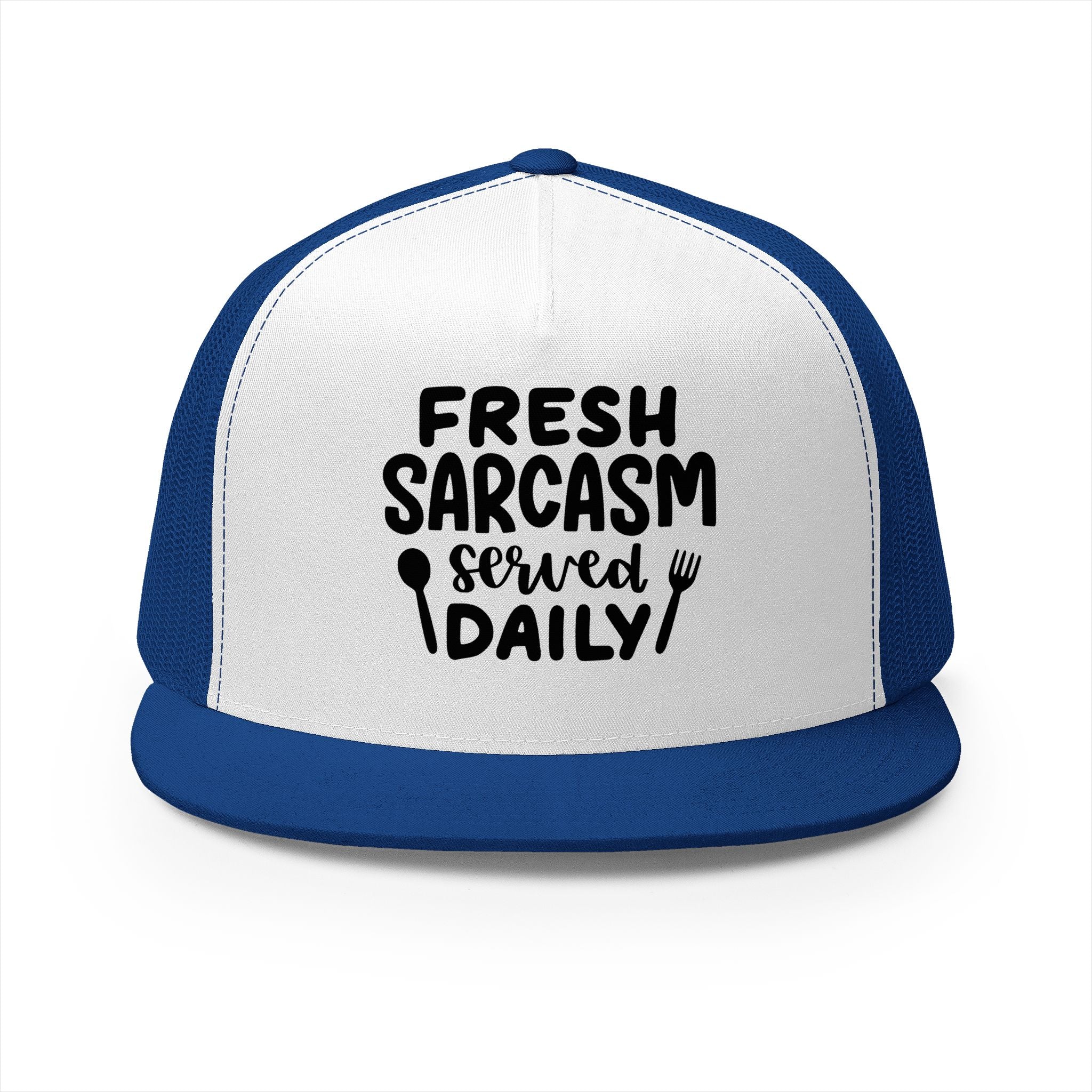 Fresh Sarcasm Served Daily Nerds 5 Panel Trucker Cap